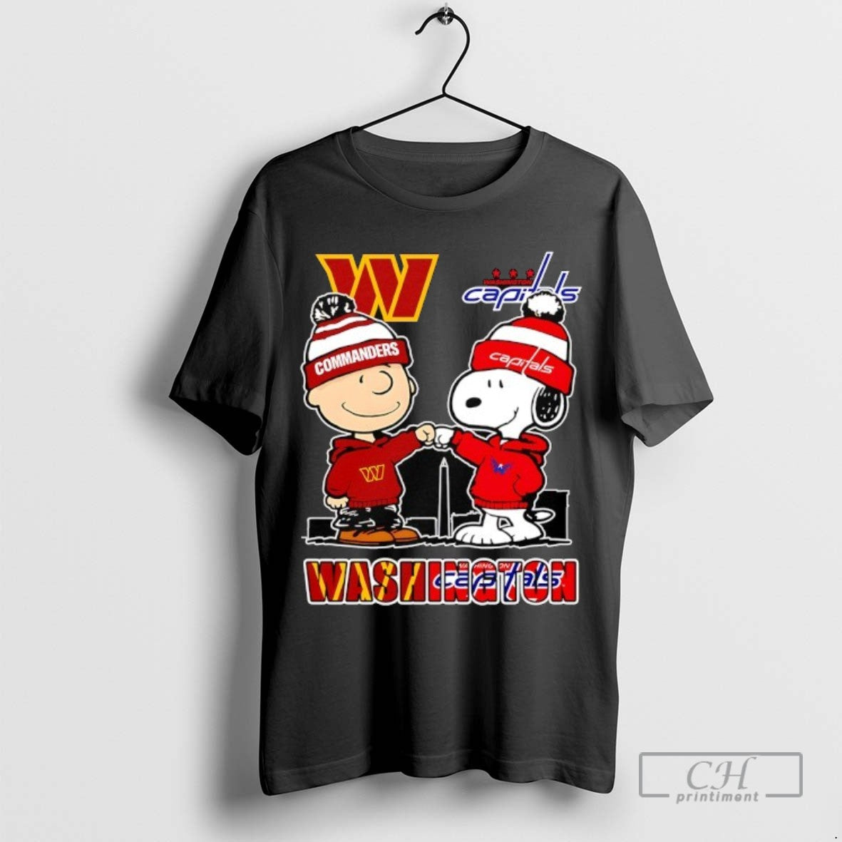 Washington City Skyline Charlie Brown Washington Commanders And