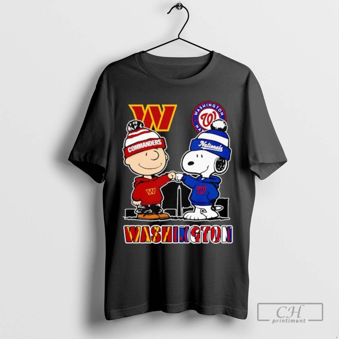 Washington City Skyline Charlie Brown Washington Commanders And