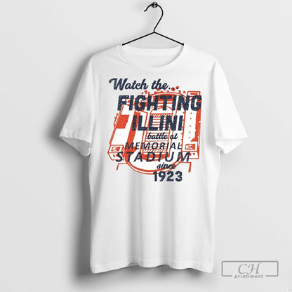 Watch Fighting Illini Battle Memorial Stadium T Shirts Shirt