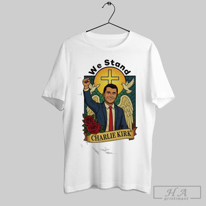 We Stand Charlie Kirk Long Sleeve Retro Design