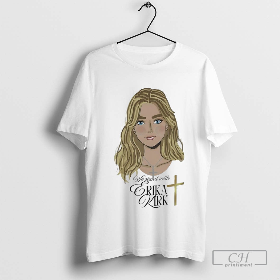 We Stand Erika Kirk Shirt Elegant Style