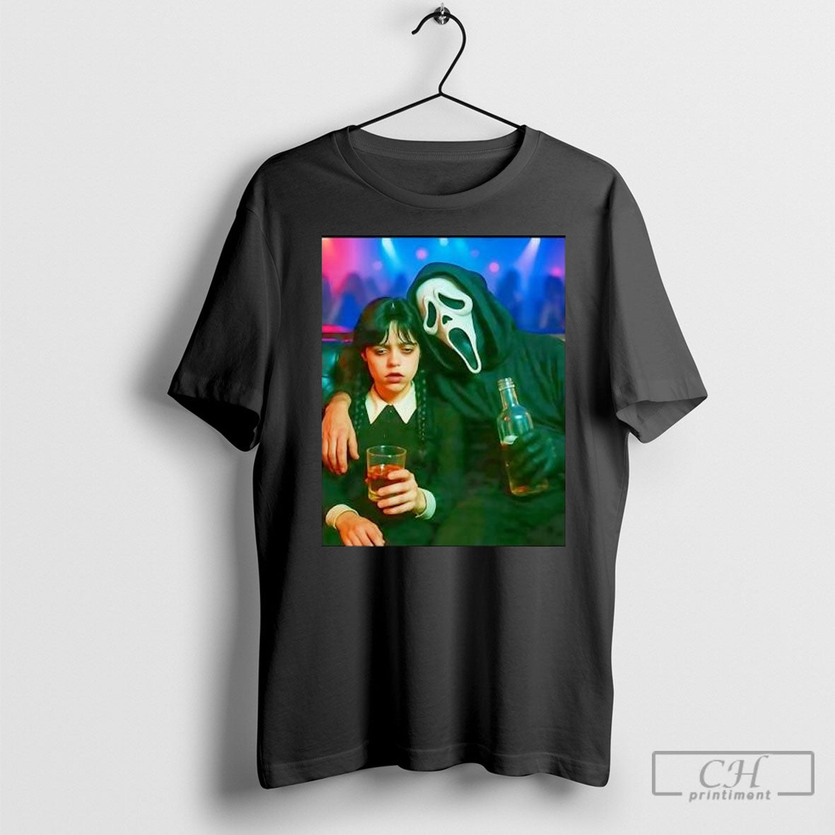 Wednesday Season 2 Addams And Ghostface Scream Character Drinking