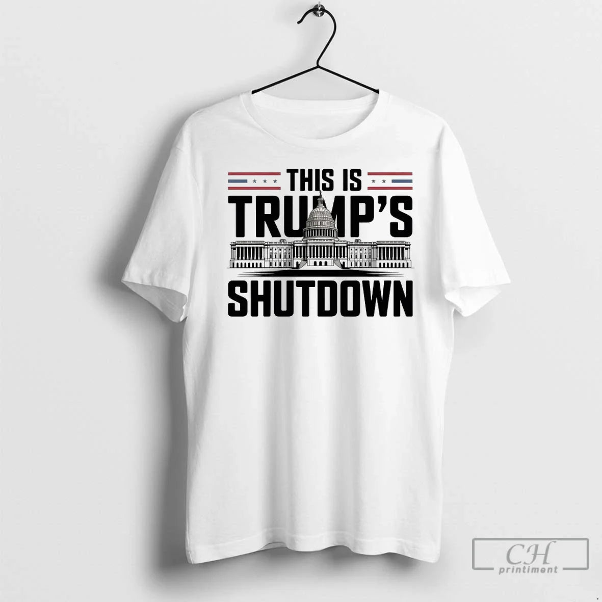 White House This Is Trumps Shutdown T Shirts TShirt Modern Art