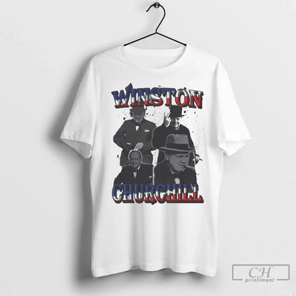 Winston Churchill Portrait T Shirts TShirt Designer Outfit