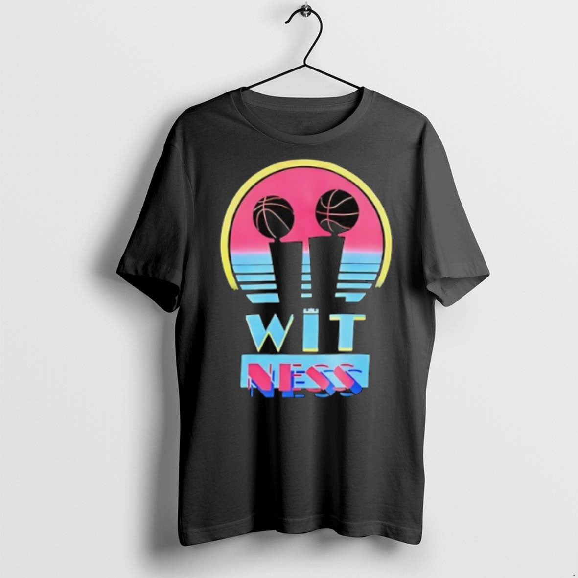 Wit Ness Basketball Cup T Shirts Long Sleeve Retro Apparel