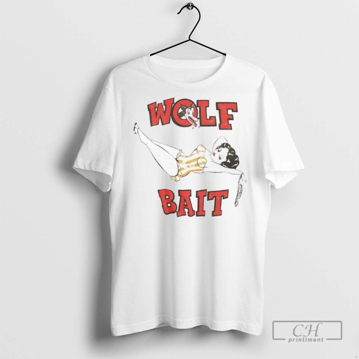 Wolf Bait Boop T Shirts TShirt Premium Collection