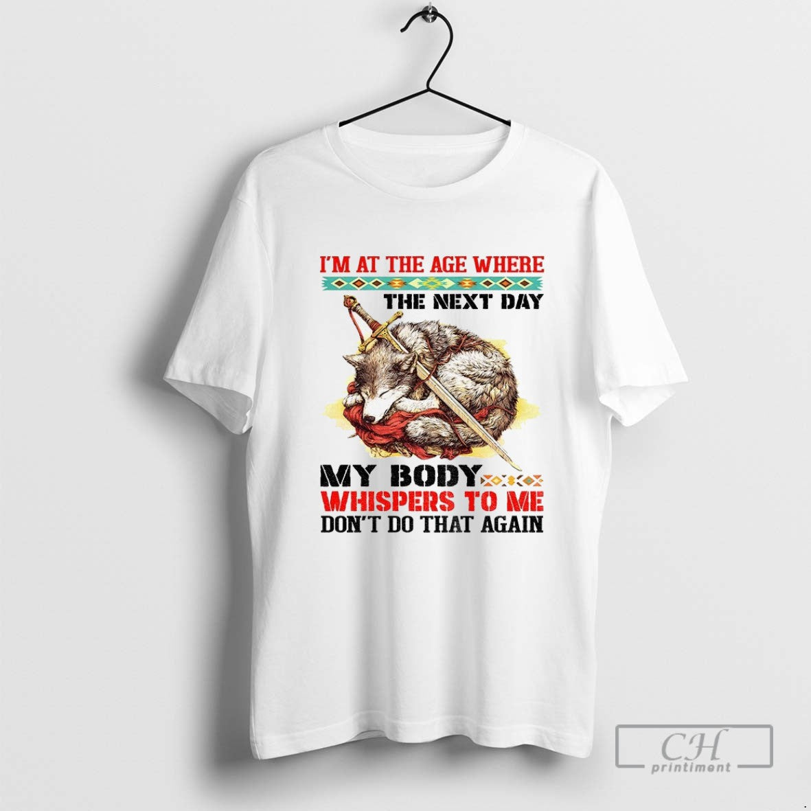 Wolf Im Age Where Next Day My Body Whispers To Me Dont Sweatshirt