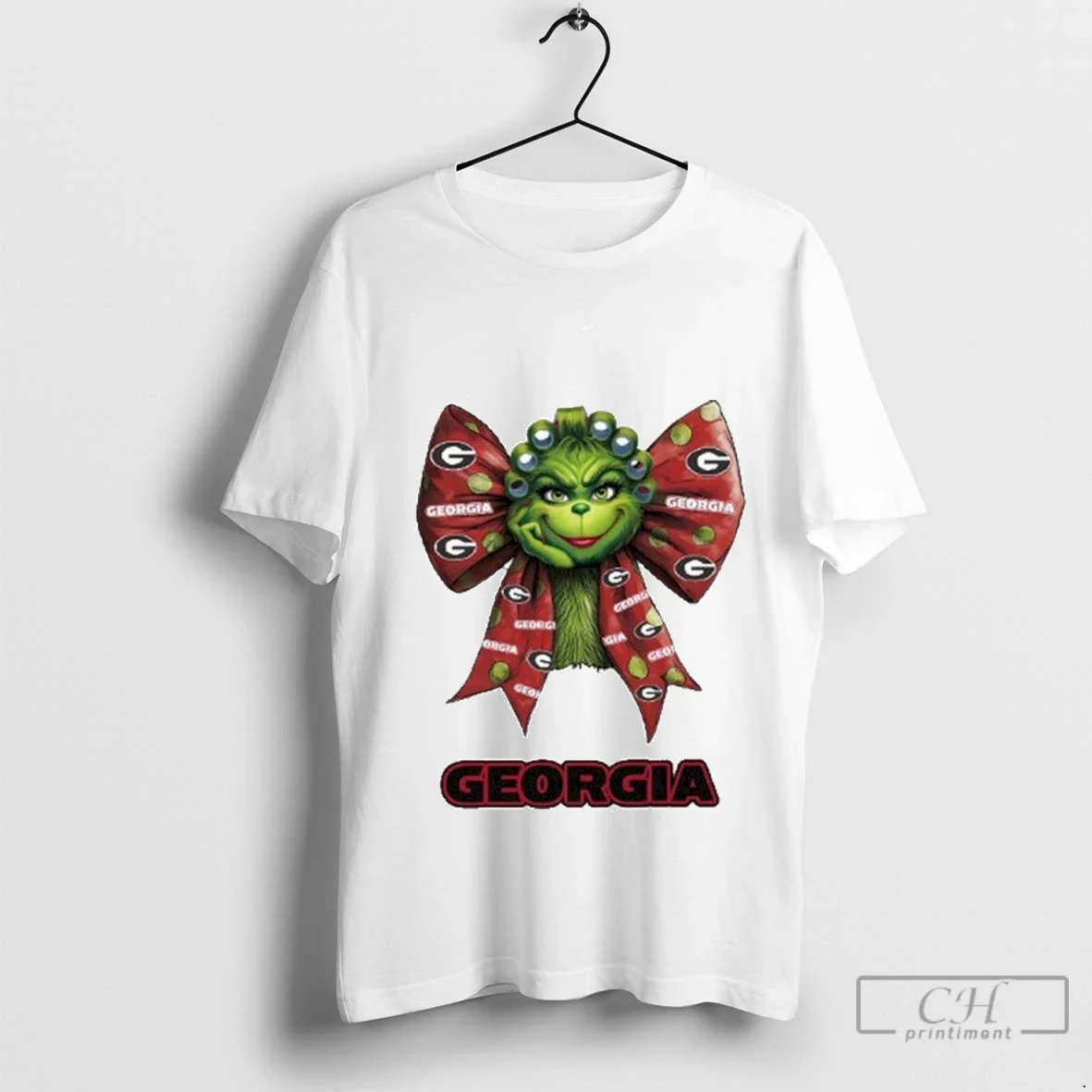 Grinch Bow Tie Georgia Logo Shirt Stylish Design