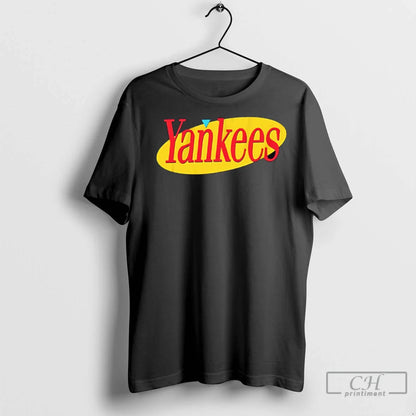 Yankees Baseball Team Red Yellow Logo Tee Stylish Art