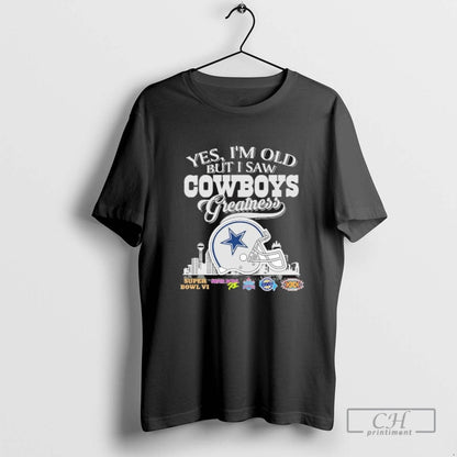 Yes Im Old But I Saw Dallas Cowboys Greatness City Logo Hoodie Trendy