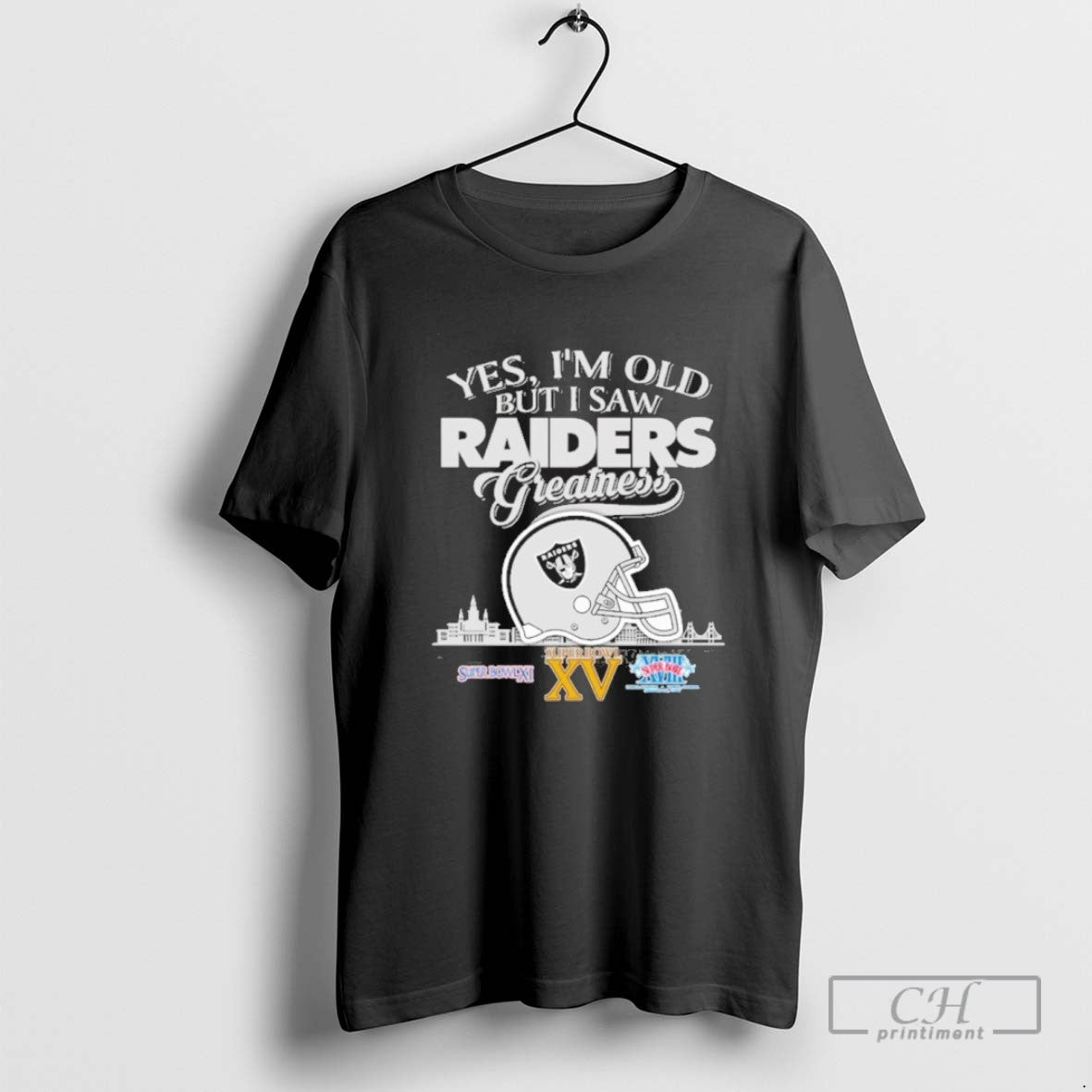 Yes Im Old But I Saw Oakland Raiders Greatness City Logo TShirt