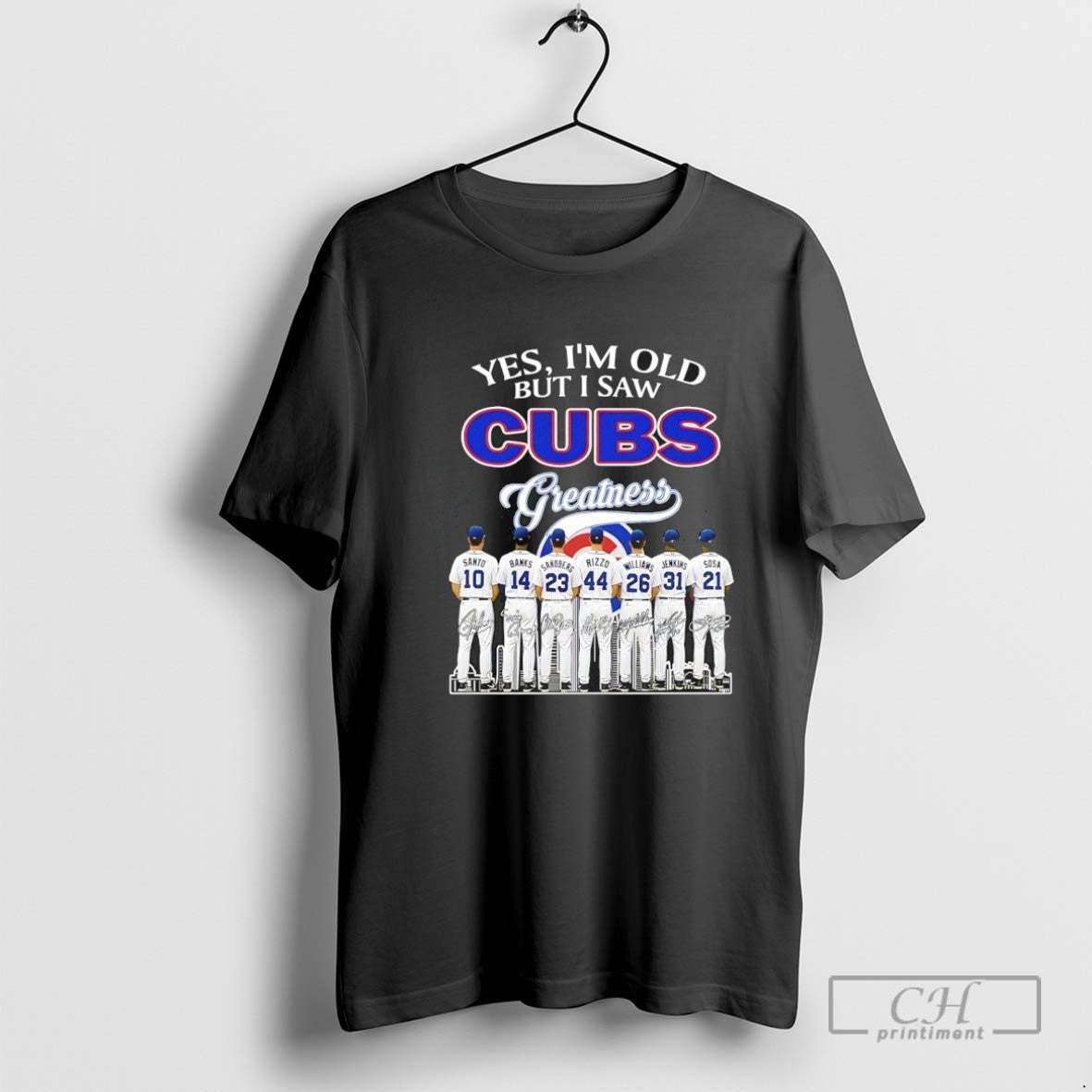Yes Im Old But I Saw Chicago Cubs Greatness Signatures Long Sleeve