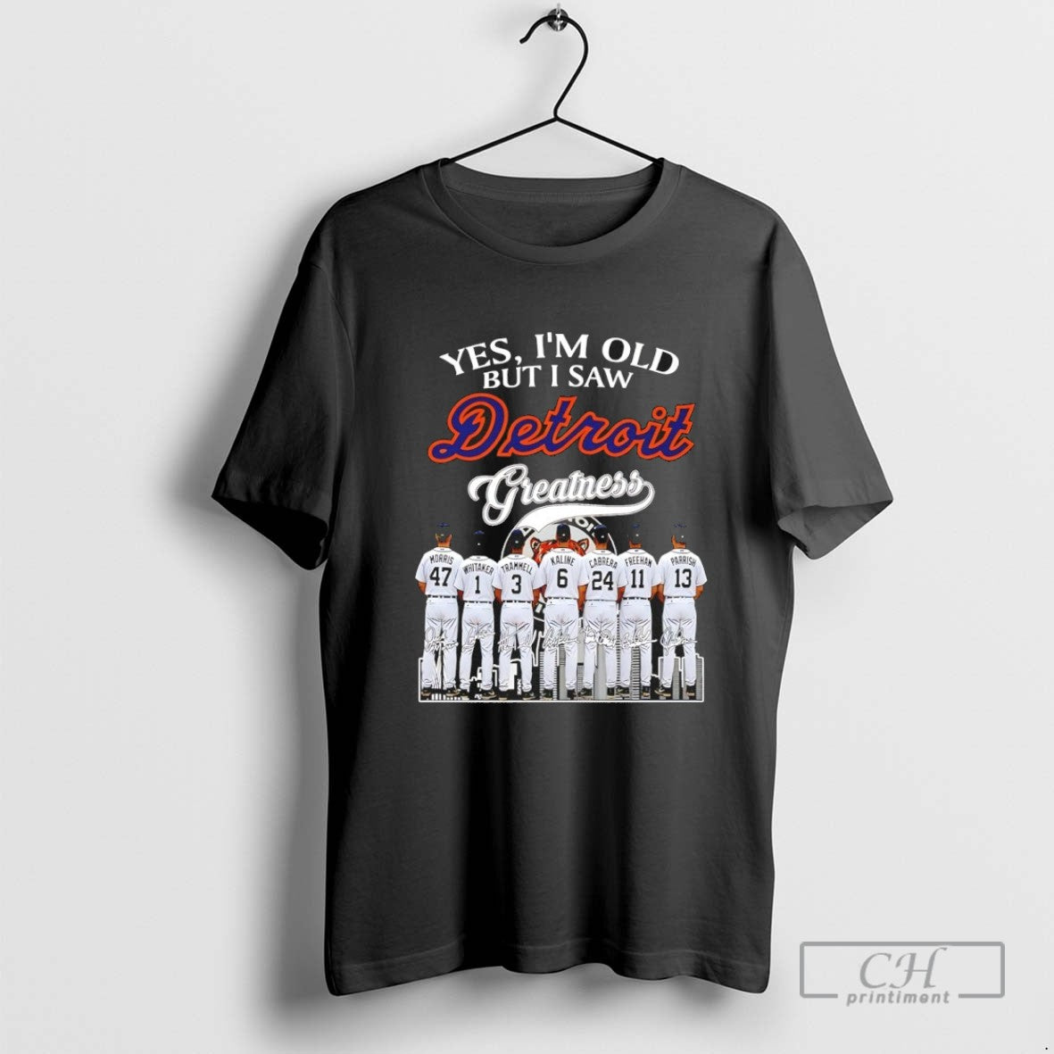 Yes Im Old But I Saw Detroit Tigers Greatness Signatures Tank Top