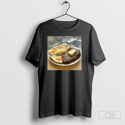 Zack Strength Steak Eggs And Butter TShirt Classic Art