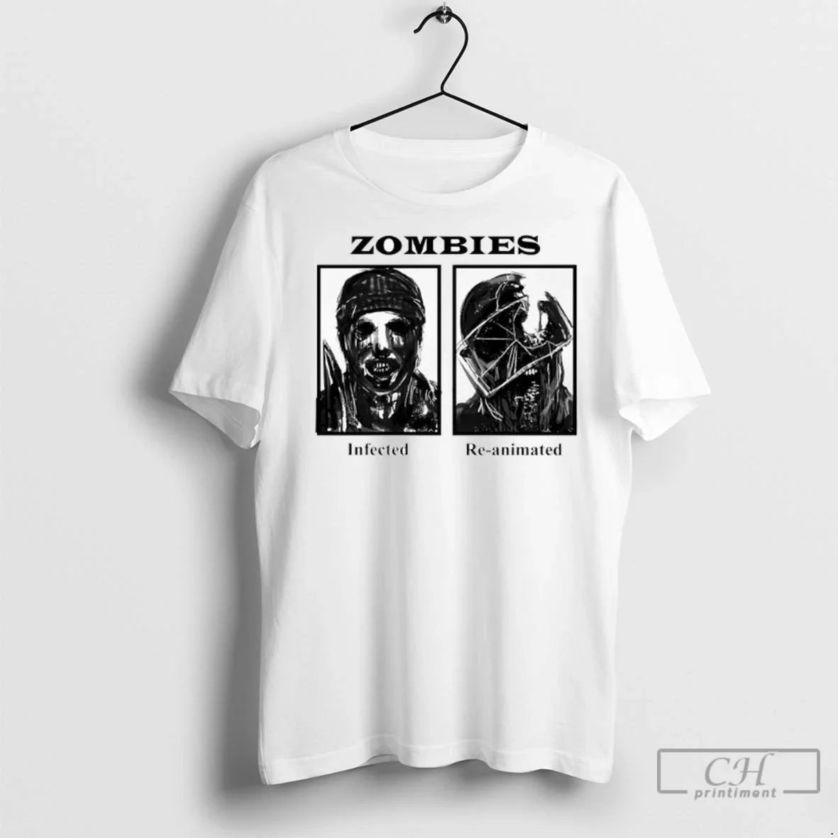 Zombies Infected Re Animated Horror Ladies Tee Exclusive Gift