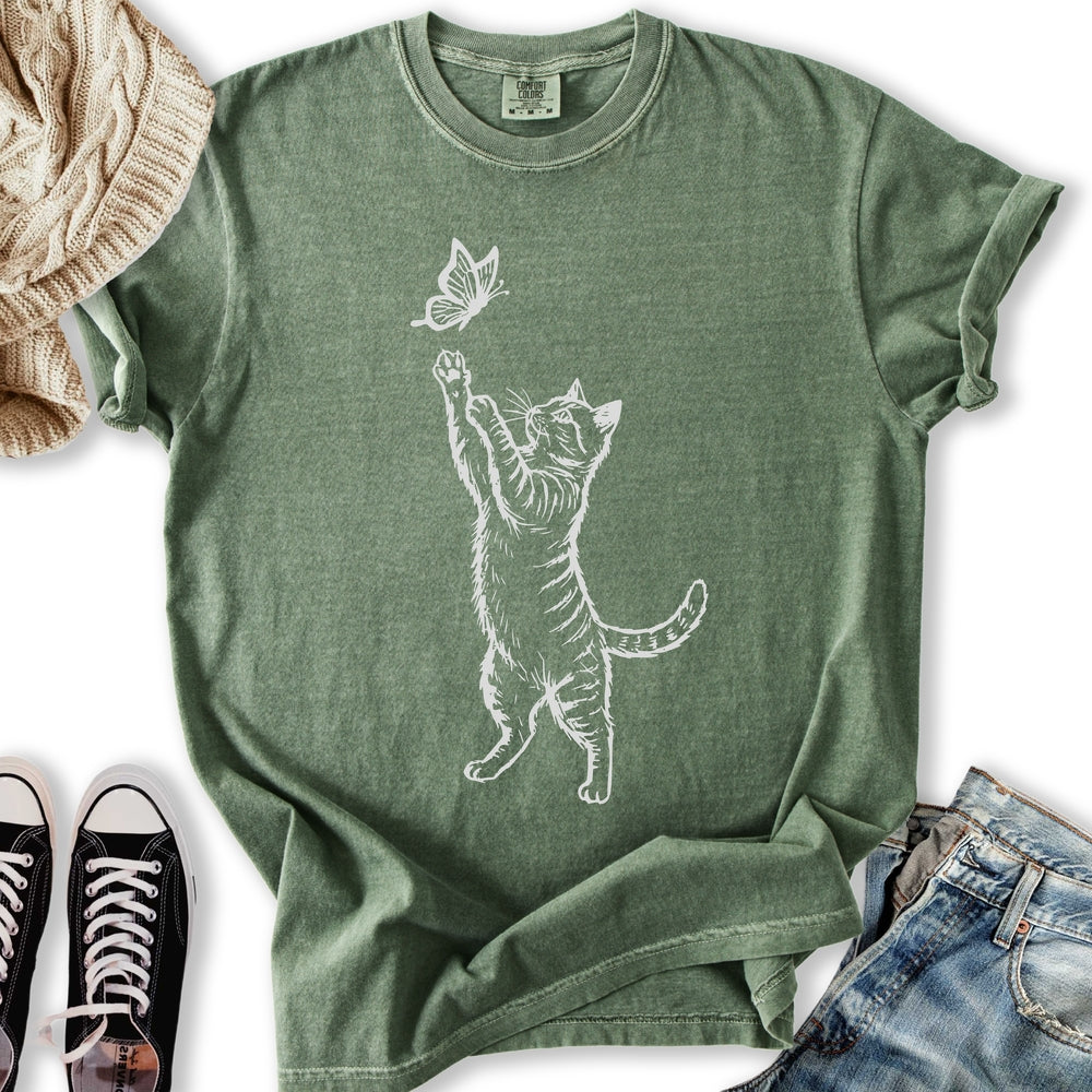 Kitten Sketch T Shirt Modern Design
