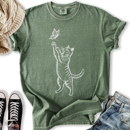 Kitten Sketch T Shirt Modern Design