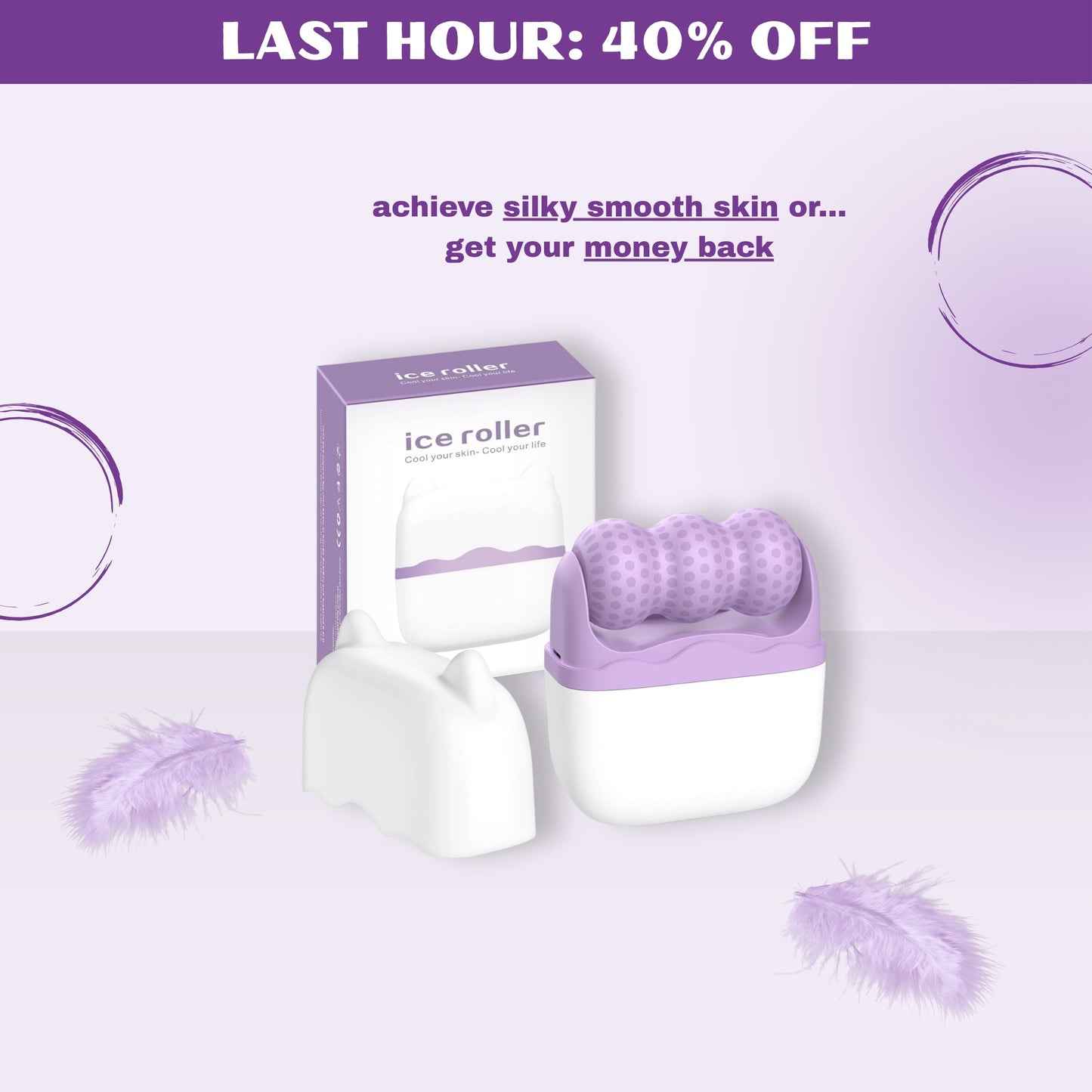 Ice Roller for Face and Eyes, Multi-Functional Facial Skin Care Tools