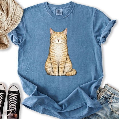 Smiling Cream Tabby T Hoodie Authentic Look