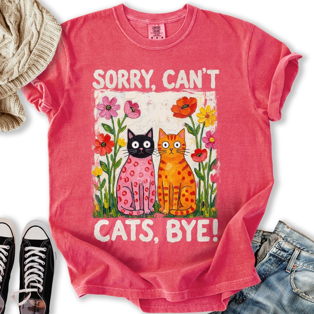 Sorry Can T Cats T TShirt Classic Outfit