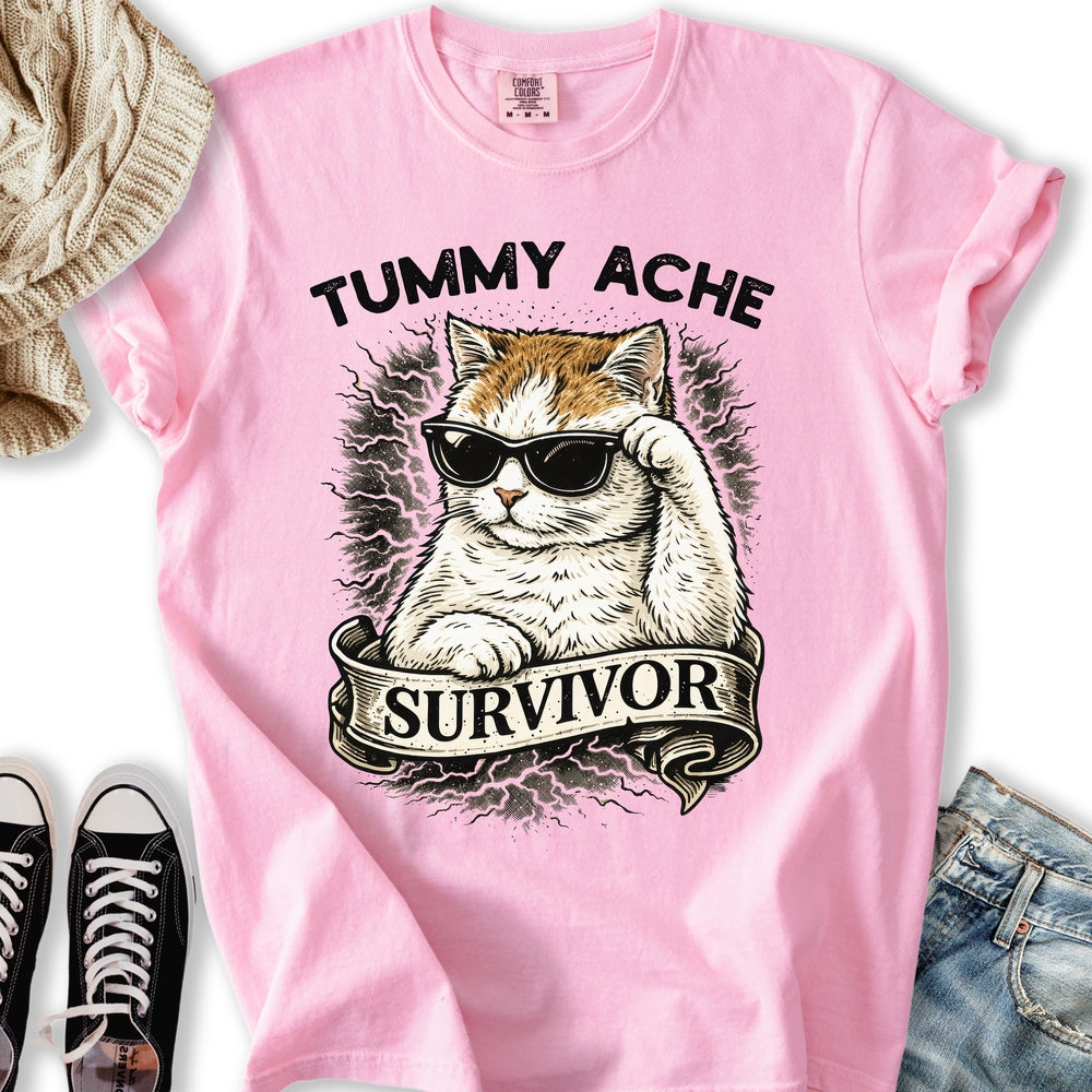 Tummy Ache Survivor T Tee Trendy Apparel