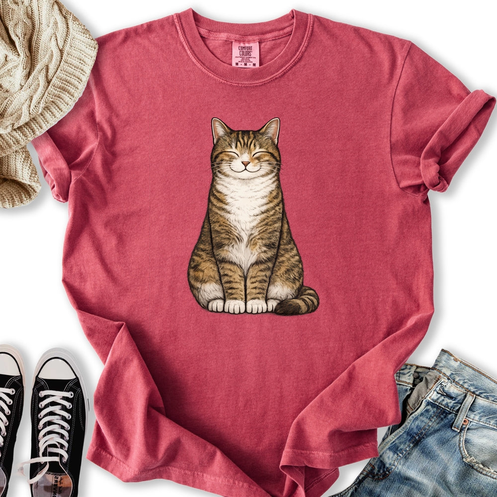 Smiling Brown Mackerel Tabby T Shirt Premium Merch