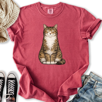 Smiling Brown Mackerel Tabby T Shirt Premium Merch