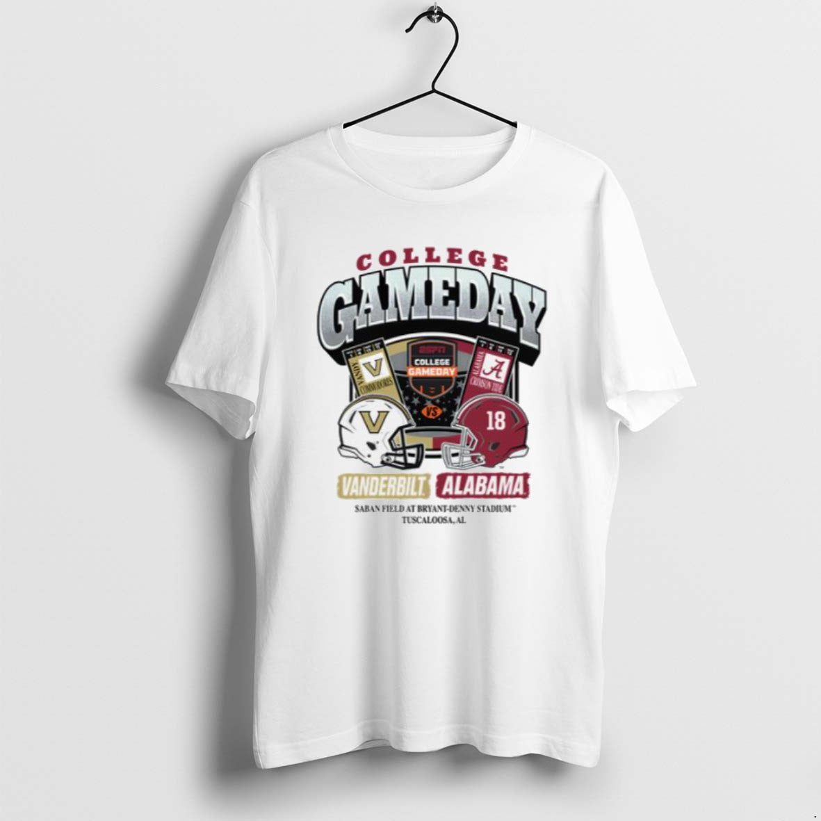 College Gameday Vanderbilt Vs Alabama T Shirts TShirt Classic Gift