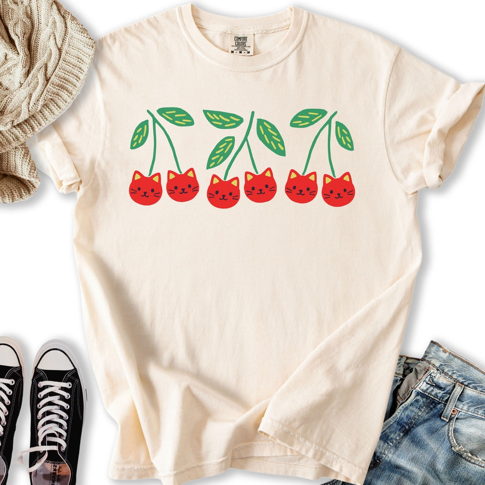 Cherry Kittens T Hoodie Trendy Apparel