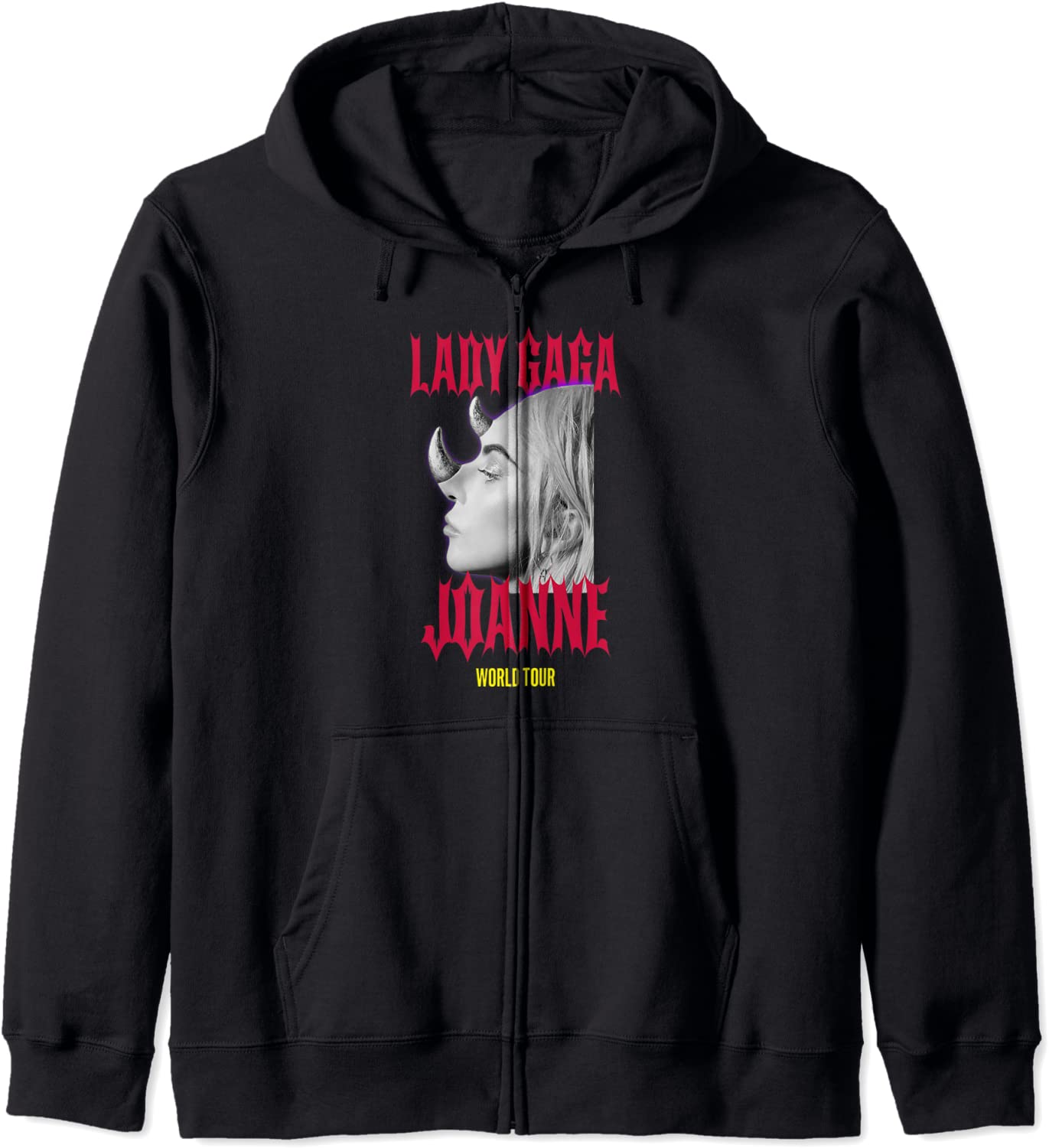 Lady Gaga Official Horns Black Hoodie
