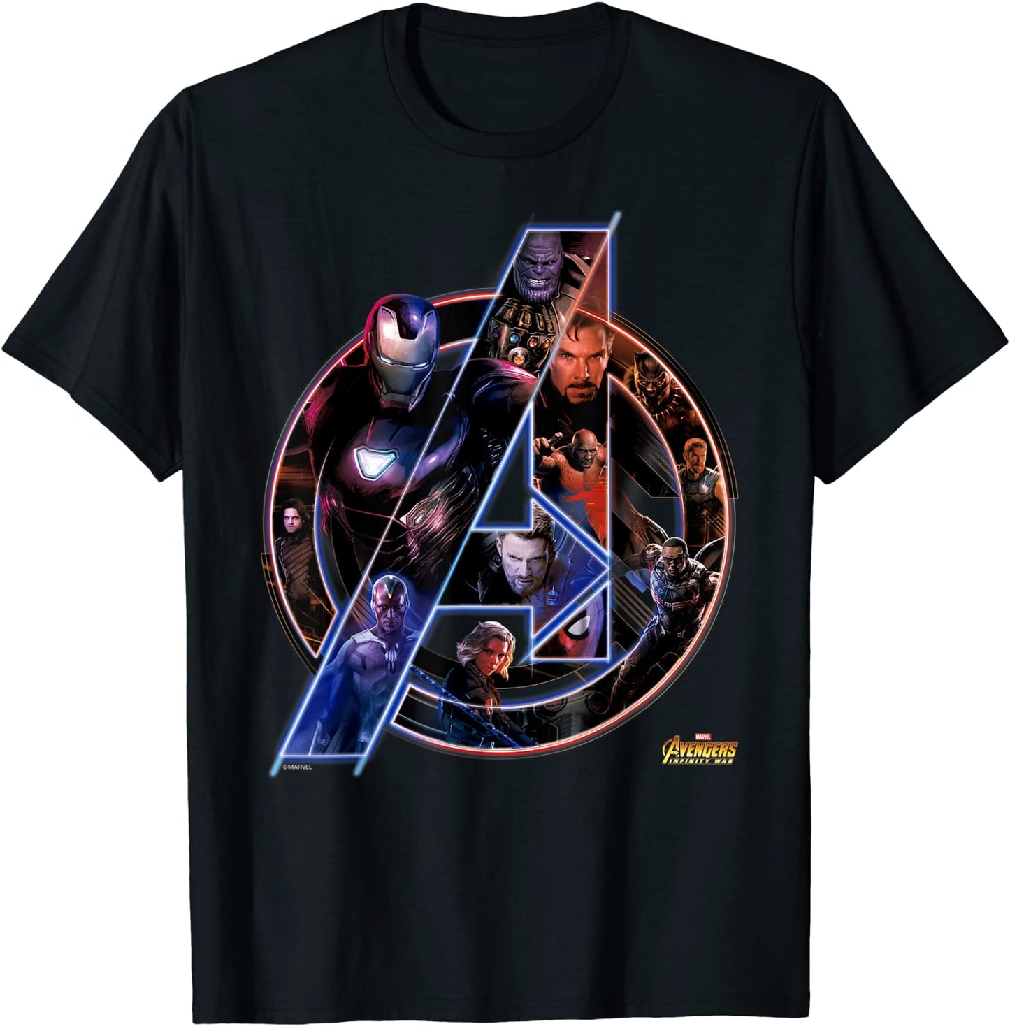 Marvel Avengers Infinity War Neon Team T-Shirt