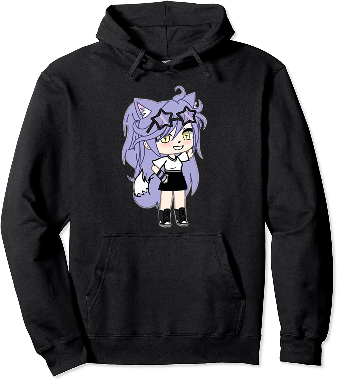 Gacha Life and Club Clothes Girl Chibi Anime Kawaii Gatcha 3 Pullover Hoodie