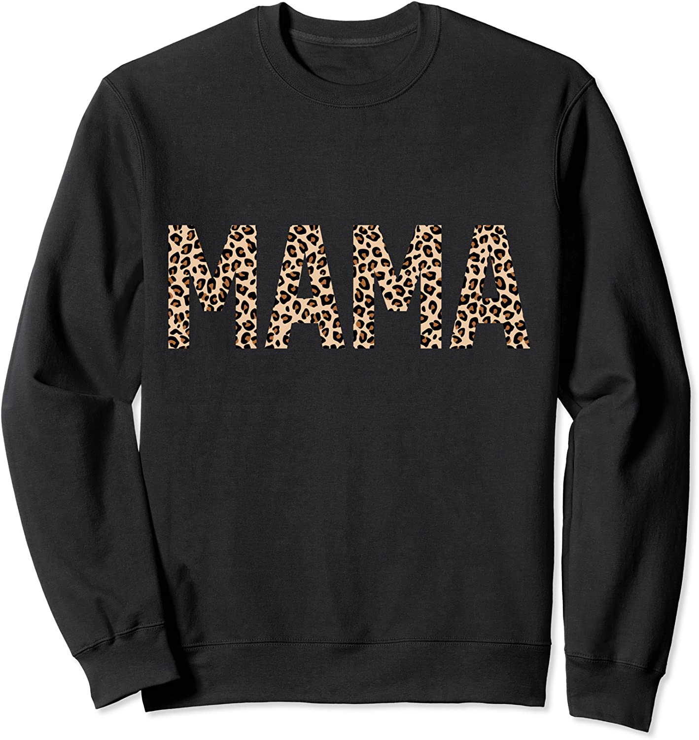 Mama Mini Leopard Animal Print Mothers Day Matching Mom Kids Sweatshirt