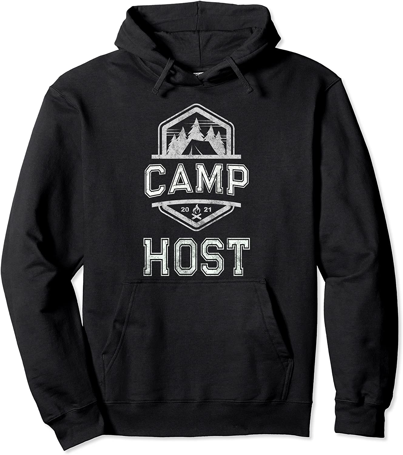 Vintage CAMP HOST Campground Staff Campsite Team Hosting Pullover Hoodie