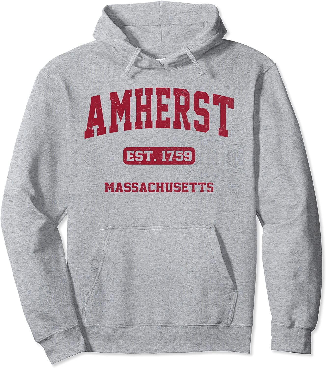 Amherst Massachusetts MA vintage Athletic Style Pullover Hoodie