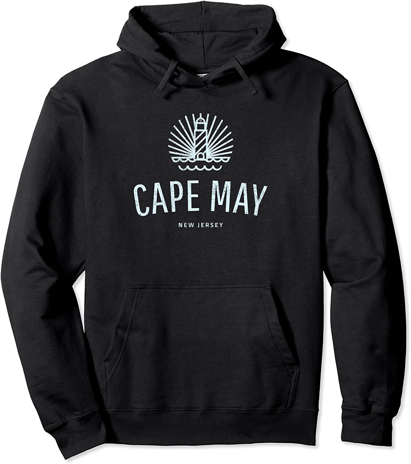 Cape May lighthouse retro souvenir gift idea Pullover Hoodie