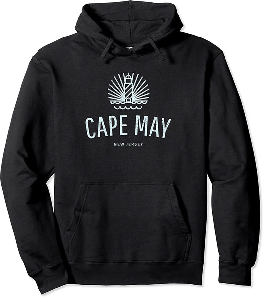Cape May lighthouse retro souvenir gift idea Pullover Hoodie
