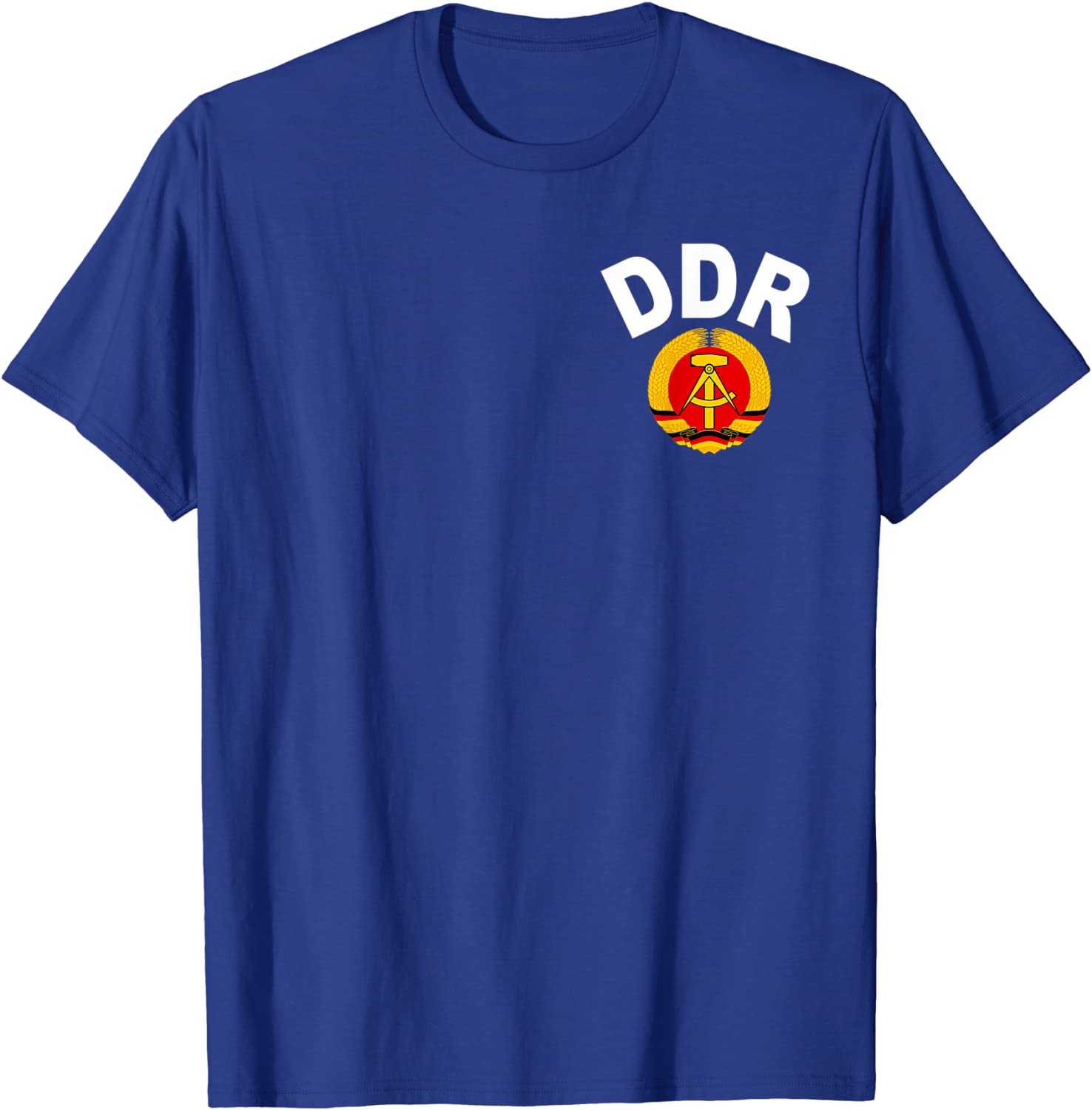 DDR East German Democratic Republic Sport Blue Trainings T-Shirt