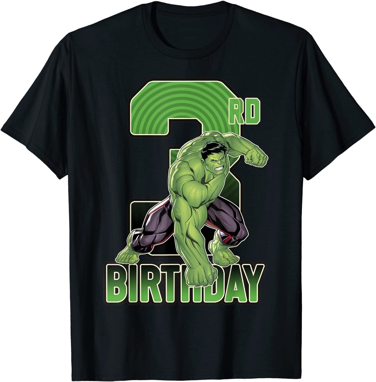 Marvel Hulk Smash 3rd Birthday Graphic T-Shirt
