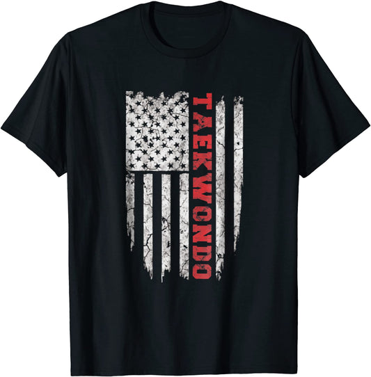 American Sport Taekwondo T-Shirt USA Tee Shirts