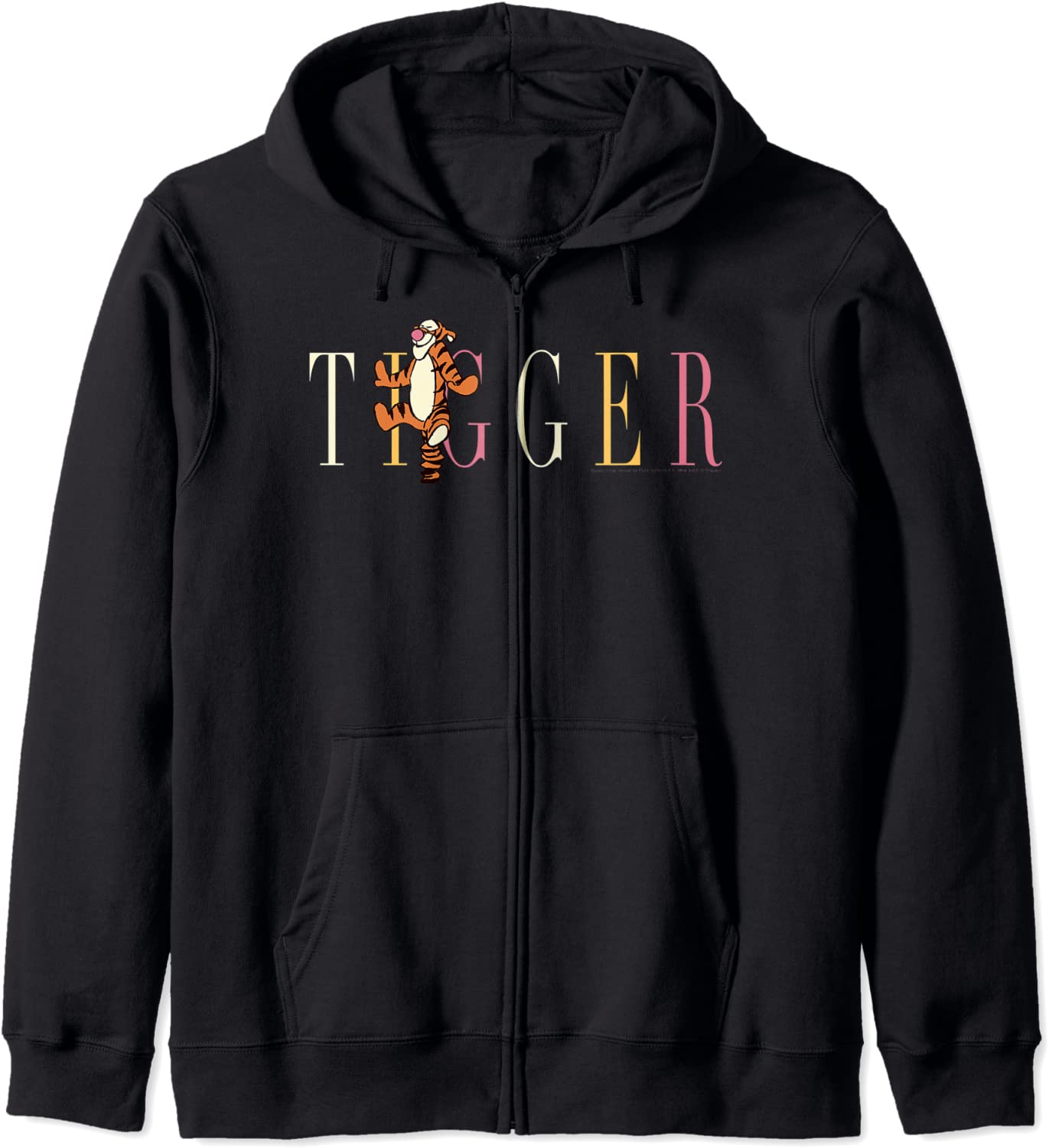 Disney Winnie The Pooh Tigger Simple Text Hoodie
