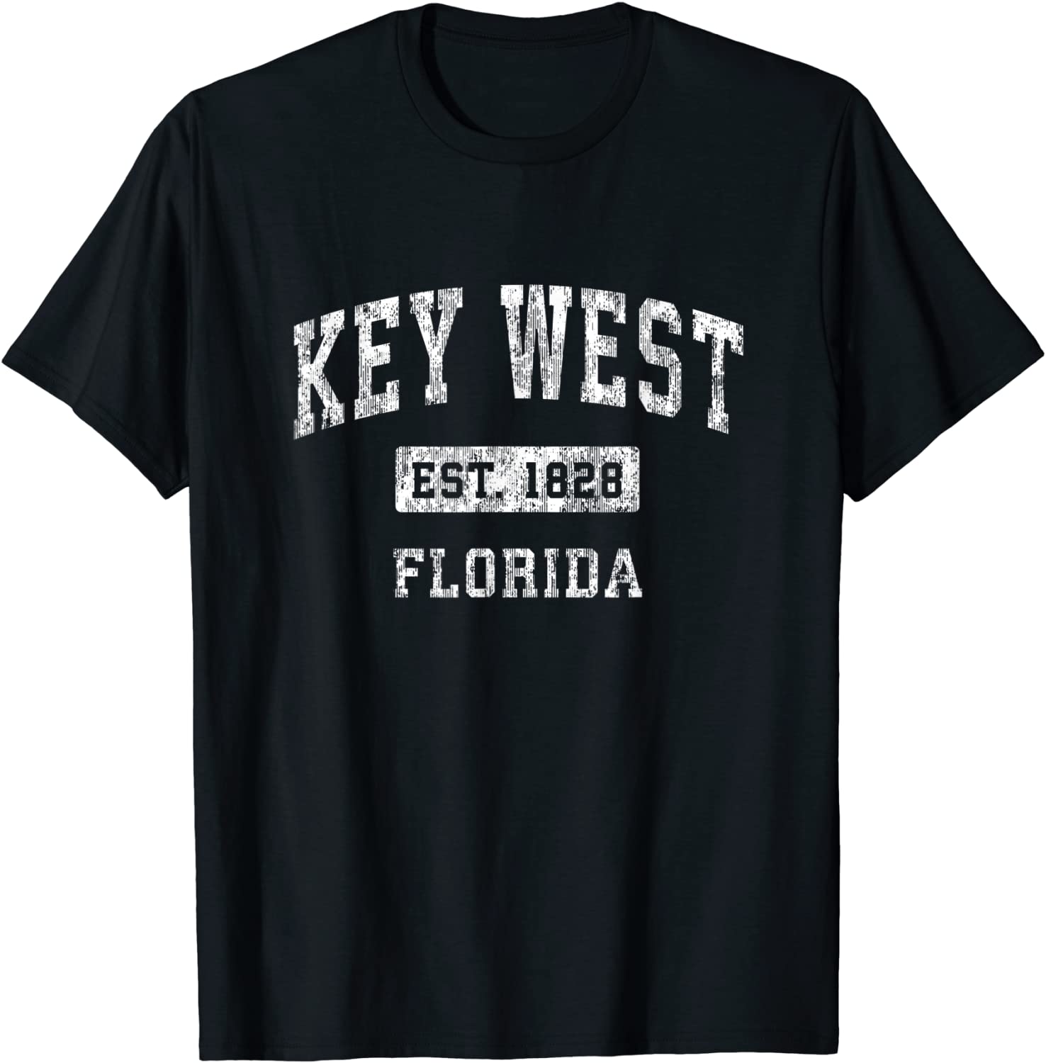Key West Florida FL Vintage Established Sports Design T-Shirt