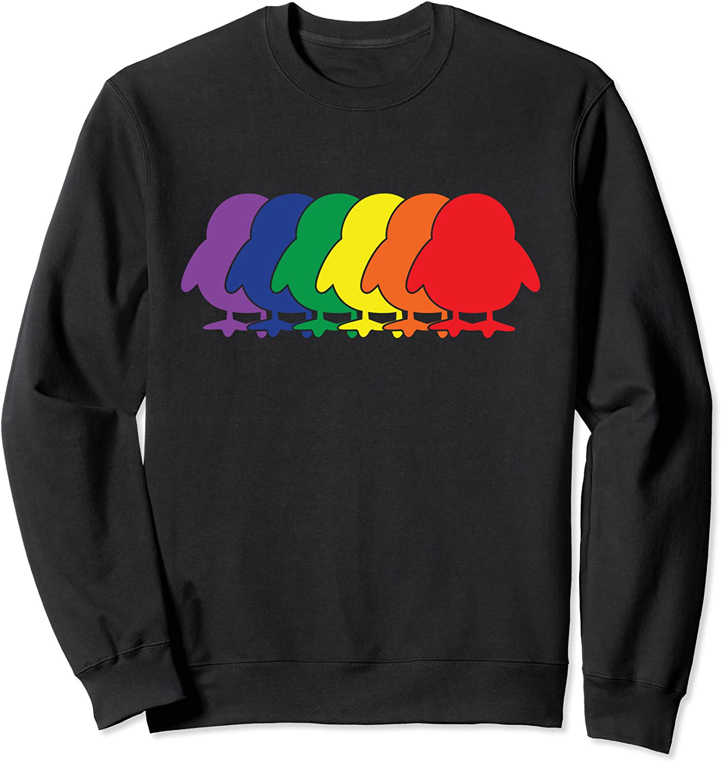 Star Wars Porg Silhouettes Rainbow Sweatshirt