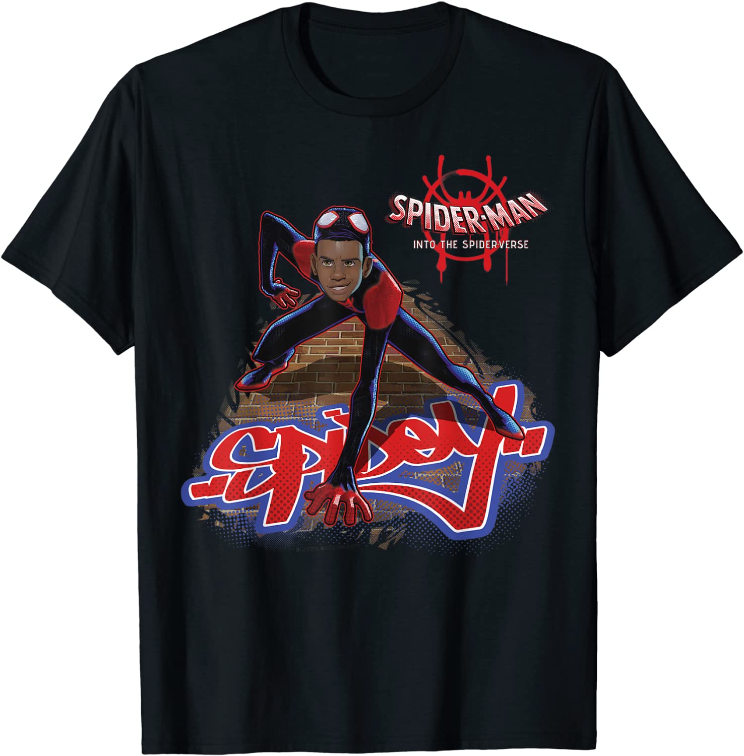 Marvel Spider-Man Spiderverse Miles Morales Climb T-Shirt