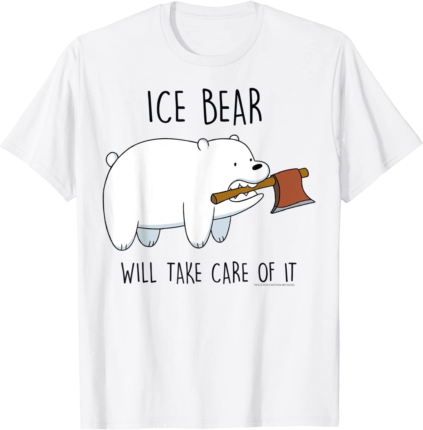CN We Bare Bears Ice Bear Will Take Care Of It T-Shirt