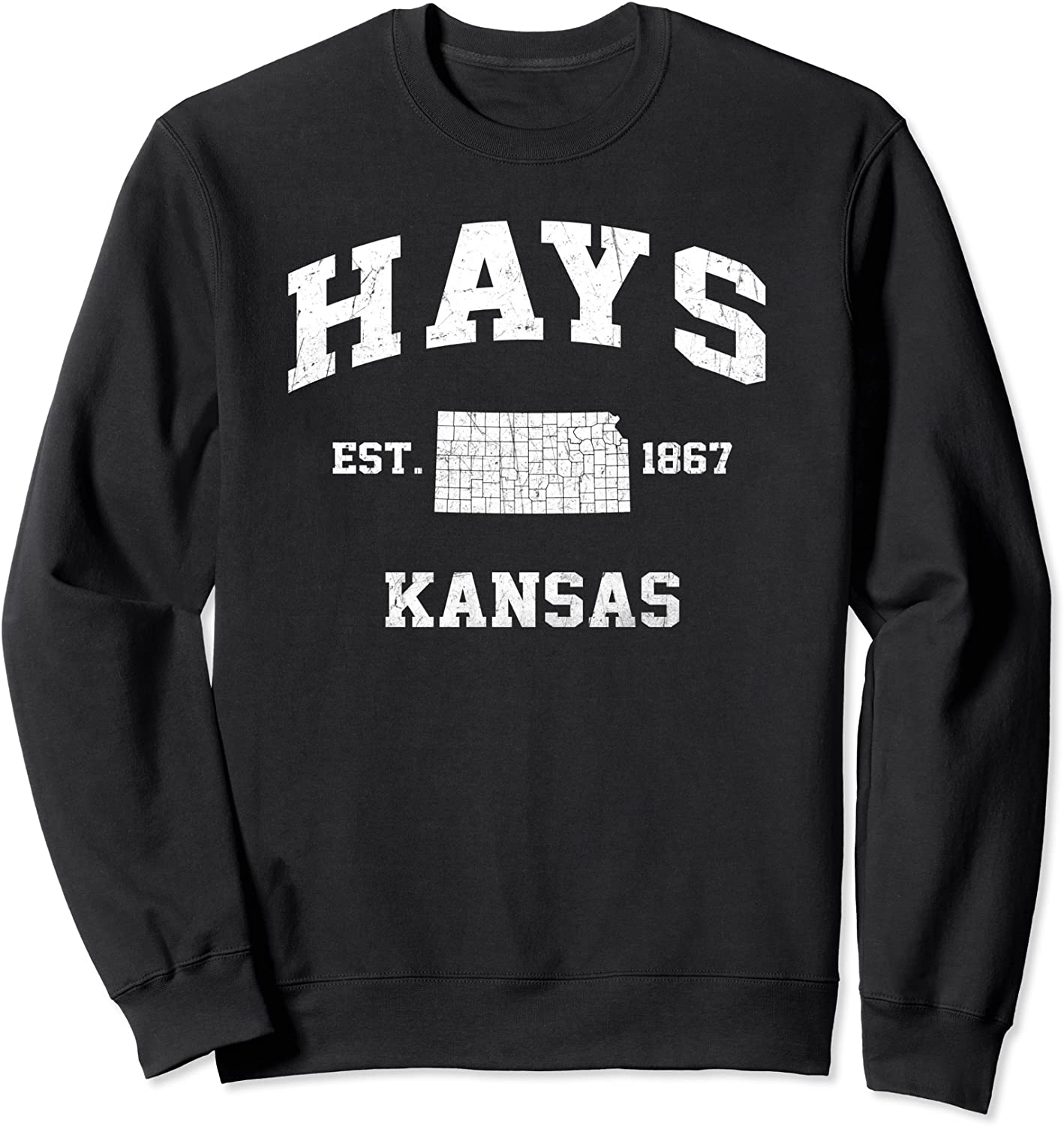 Hays Kansas KS vintage State Athletic style Sweatshirt