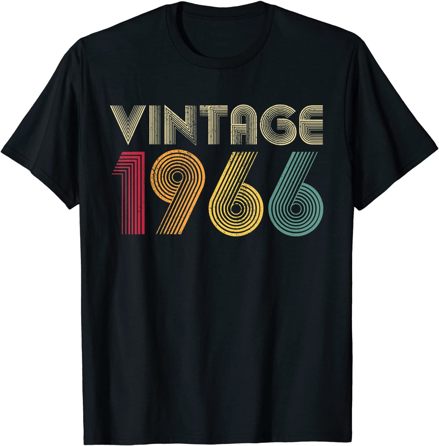 Vintage 1966 55th Birthday Gift Retro Men Women 55 Years Old T-Shirt