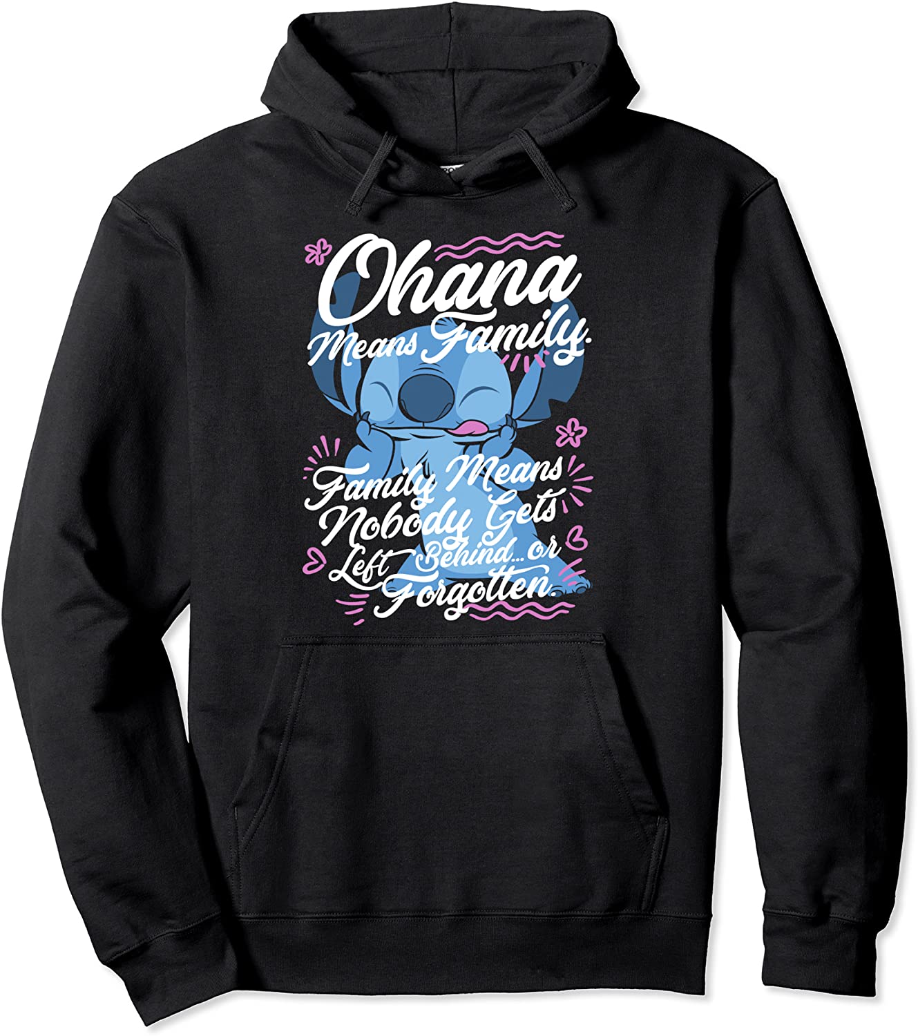 Disney Lilo Stitch Stitch Day Ohana Means Family Pullover Hoodie