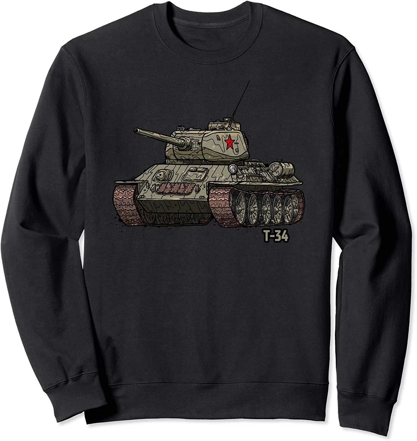 T-34 Soviet Tank WWII Russian Army Historic Sweatshirt