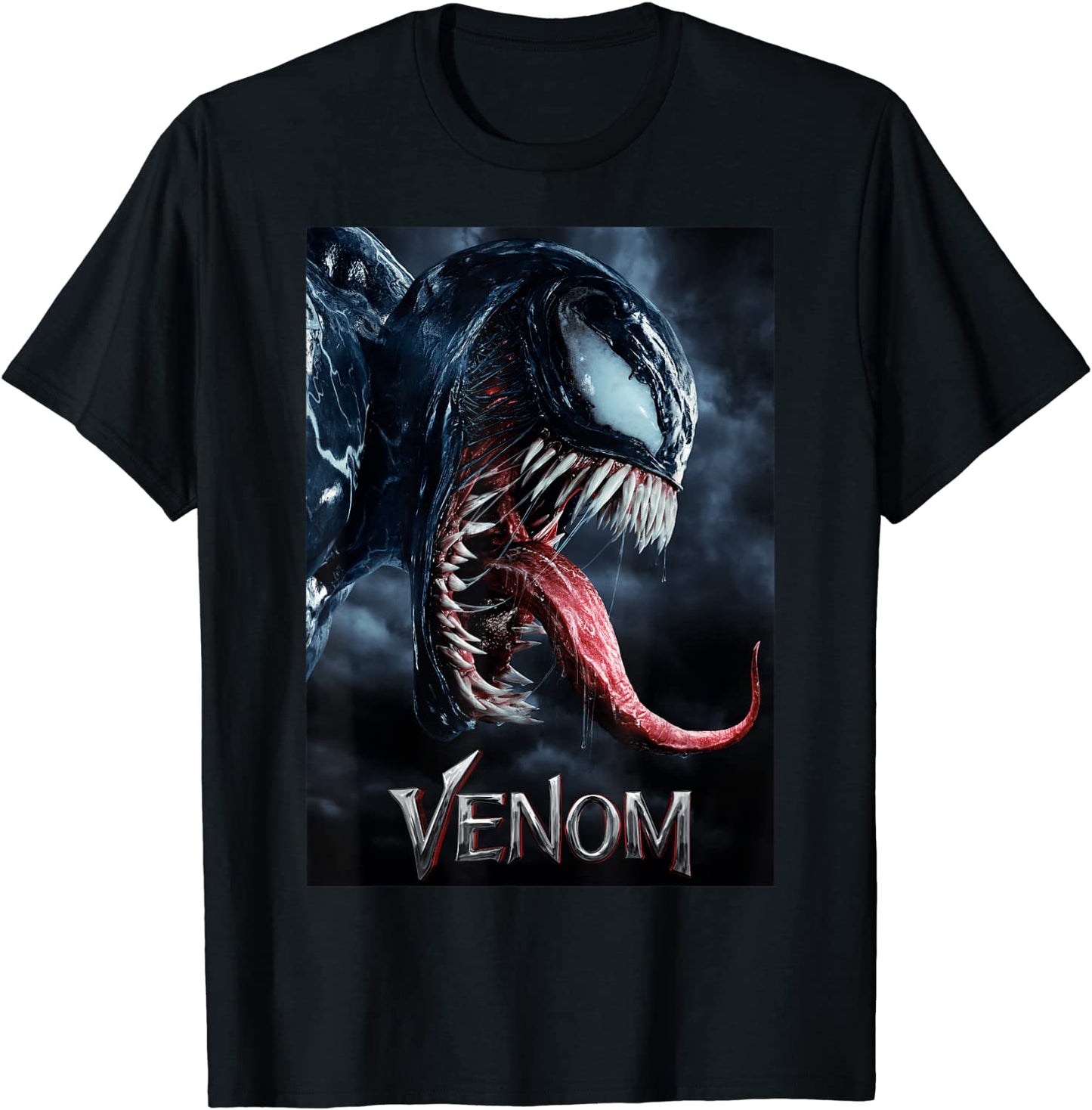 Marvel Venom Tongue Out Poster Graphic T-Shirt T-Shirt